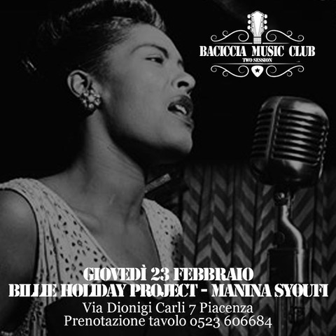 Manina Billie Holiday | Baciccia Music Club