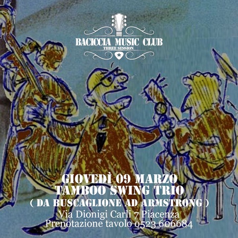 Tamboo Swing Trio | Baciccia Music Club