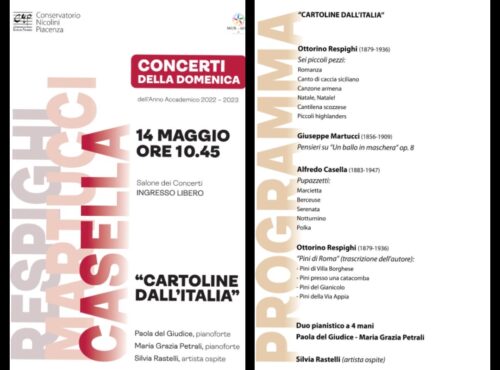 Concerti della Domenica: 14 Maggio 2023 | Conservatorio Nicolini Piacenza 