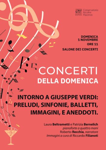 Concerti della Domenica | Conservatorio Nicolini Piacenza: Domenica 01 Novembre 2026