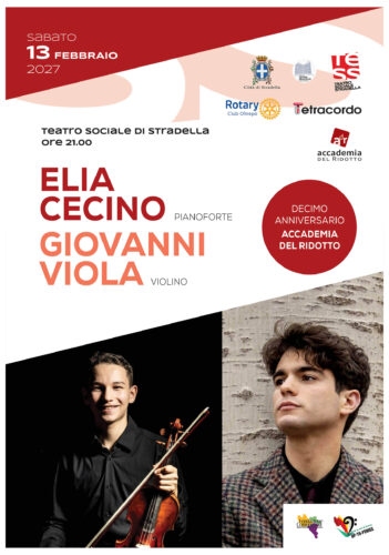 Stagione Musicale al Teatro Sociale di Stradella | 28 Ottobre 2026-20 Marzo 2026