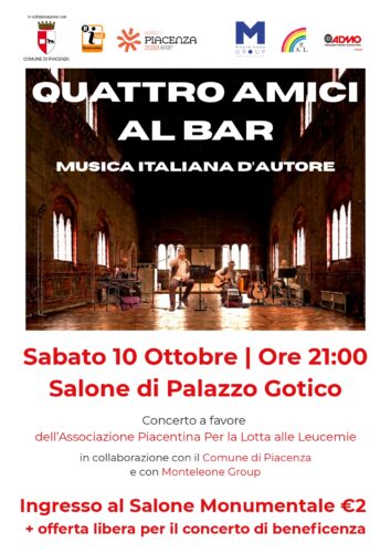 Concerto Benefico per Quattro Amici Al Bar | Sabato 10 Ottobre 2026